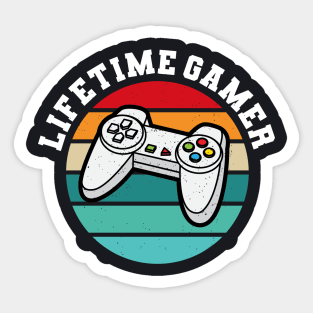 Lifetime Gamer for Gamer Pc Consoles Sticker